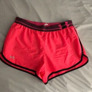 Under Armour pink athletic shorts